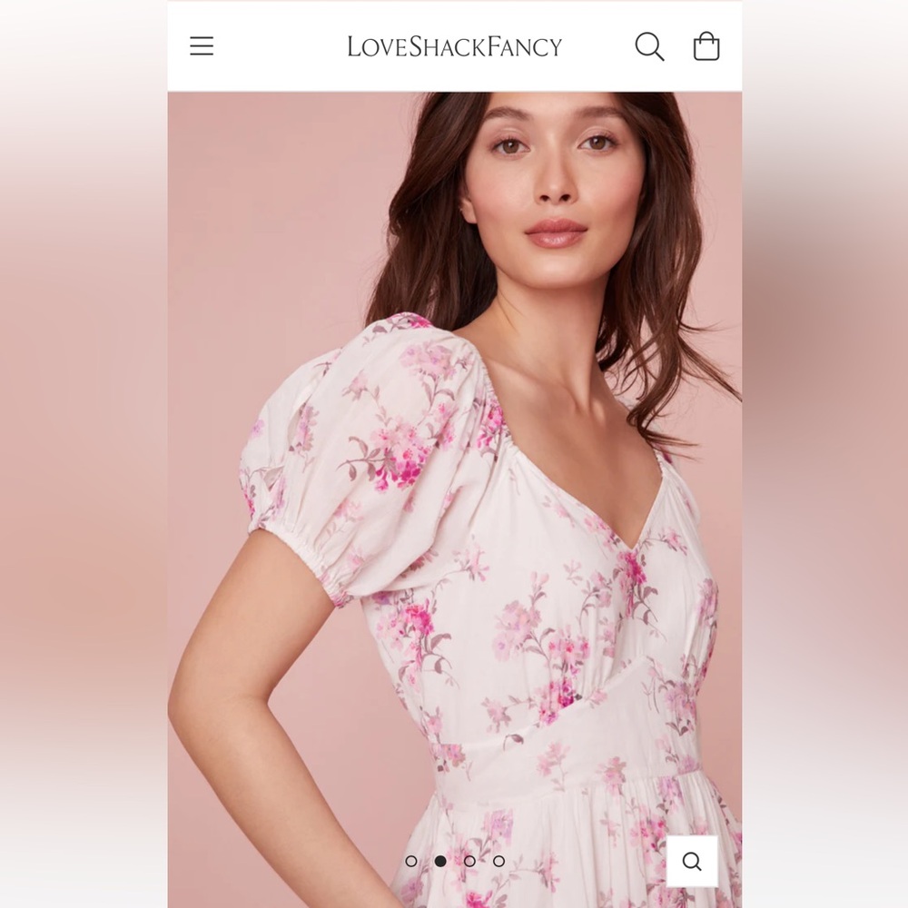 NWOT LoveShackFancy Angie Cotton Midi Dress
